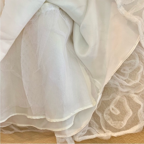 NEW Adrianna Papell Formal Gown Sz 3/4 Hailey Logan Dress Black Satin White Lace - Picture 12 of 16